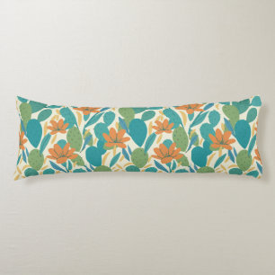 Arizona Botanical Tile Pattern Body Pillow