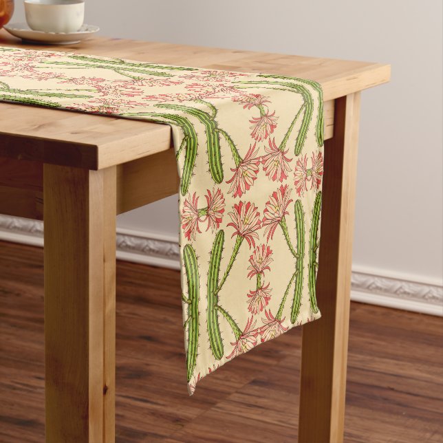 Arizona Botanical Tile Pattern Medium Table Runner (In Situ)