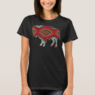 Arizona Buffalo Aztec Indian Southwestern Pattern  T-Shirt