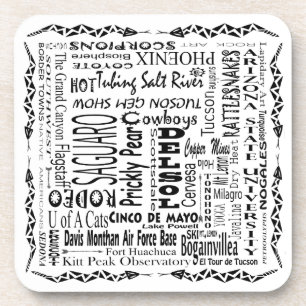 Arizona Buzz Words Coaster
