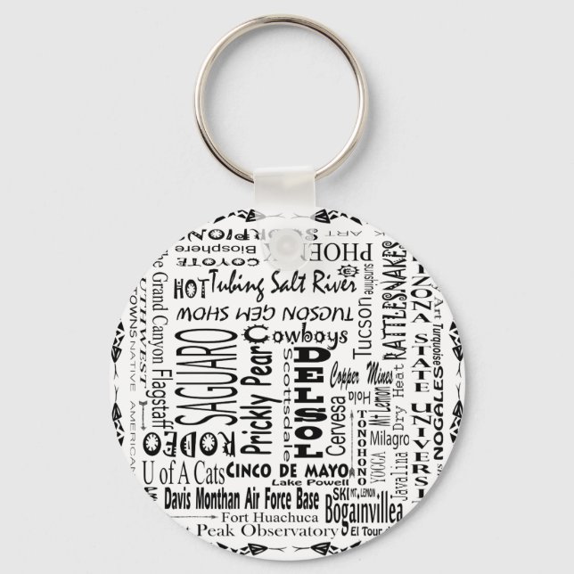Arizona Buzz Words Keychain (Front)