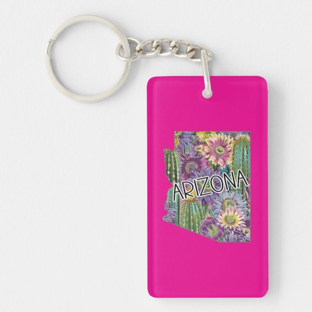 Arizona Cacti Keychain (Front)