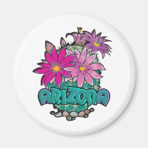 Arizona Cactus Blooms Magnet