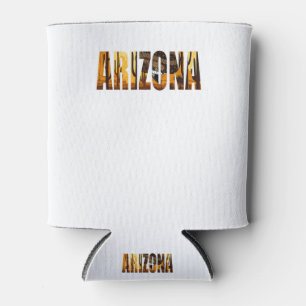Arizona Cactus Desert Saguaro Women Men Arizona Can Cooler