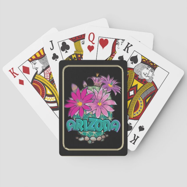 Arizona Cactus  Playing Cards (Back)