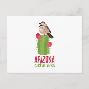 Arizona Cactus Wren Postcard