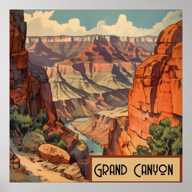 Arizona Canyon Retro Wall Decor (Front)