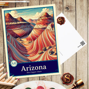 Arizona Carte postale ombragée style Anime