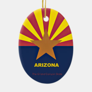 Arizona Ceramic Ornament