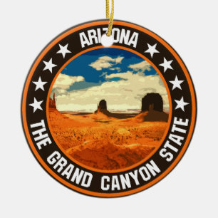 Arizona ceramic ornament