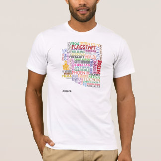 Arizona City Map T-Shirt