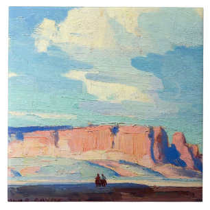 Arizona Clouds by Edgar Payne Tile