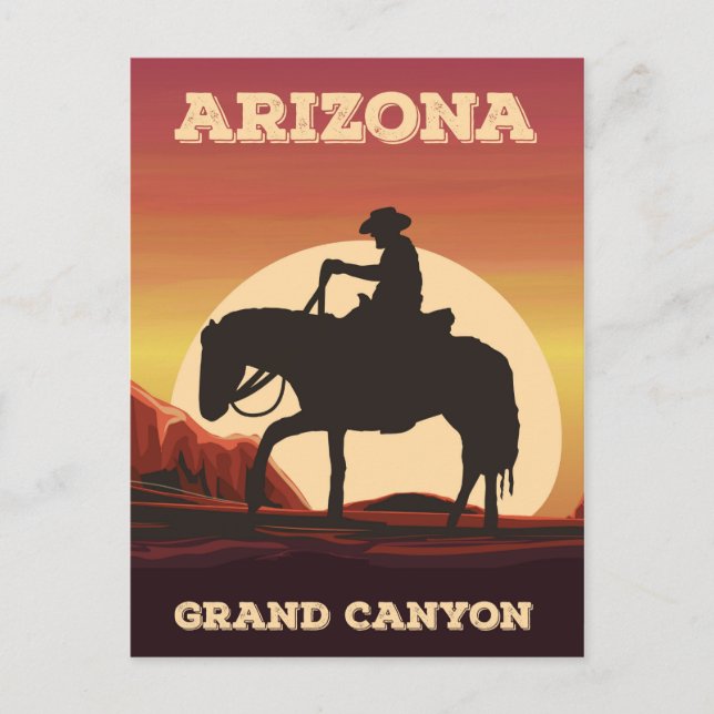 Arizona Cowboy Postcard (Front)