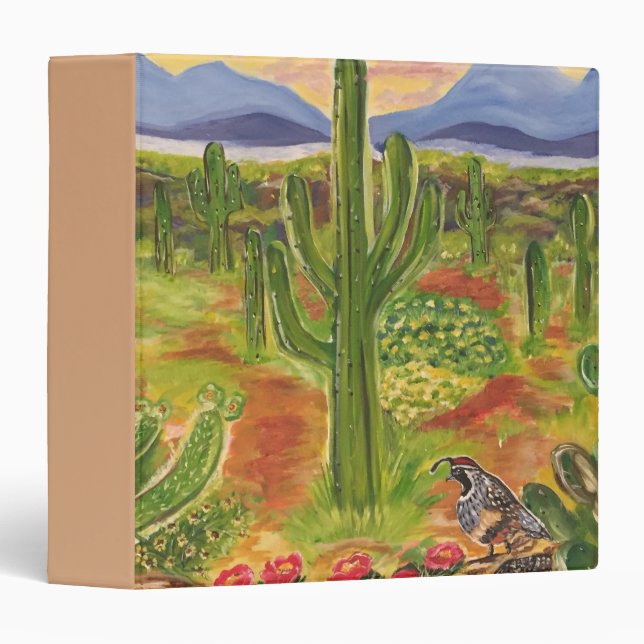Arizona Desert Art Binder (Front/Spine)