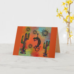 Arizona Desert Art Card