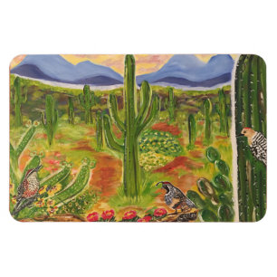 Arizona Desert Art Magnet