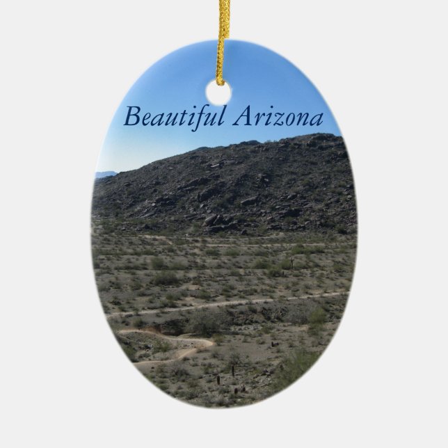 Arizona Desert Beauty Ceramic Ornament (Front)