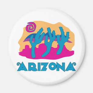 Arizona Desert Blue Magnet