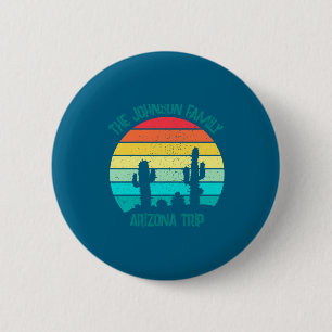 Arizona Desert Cactus Sunset Trip Kids  2 Inch Round Button