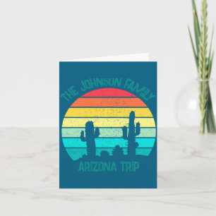 Arizona Desert Cactus Sunset Trip Kids  Card