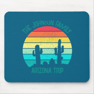 Arizona Desert Cactus Sunset Trip Kids Mouse Pad