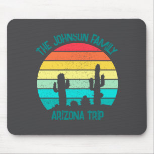Arizona Desert Cactus Sunset Trip Kids Mouse Pad