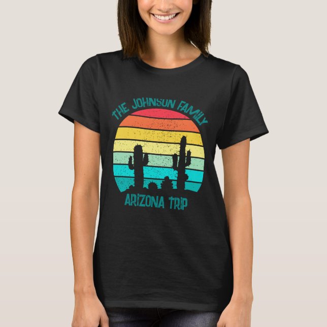 Arizona Desert Cactus Sunset Trip Kids  T-Shirt (Front)