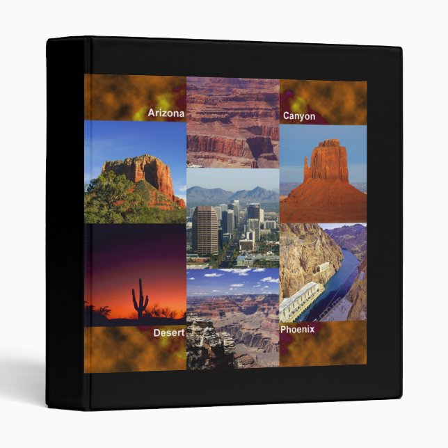 Arizona Desert Collage Binder (Front/Spine)