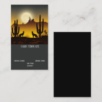 Arizona Desert Coyote Wolf Carte de visite