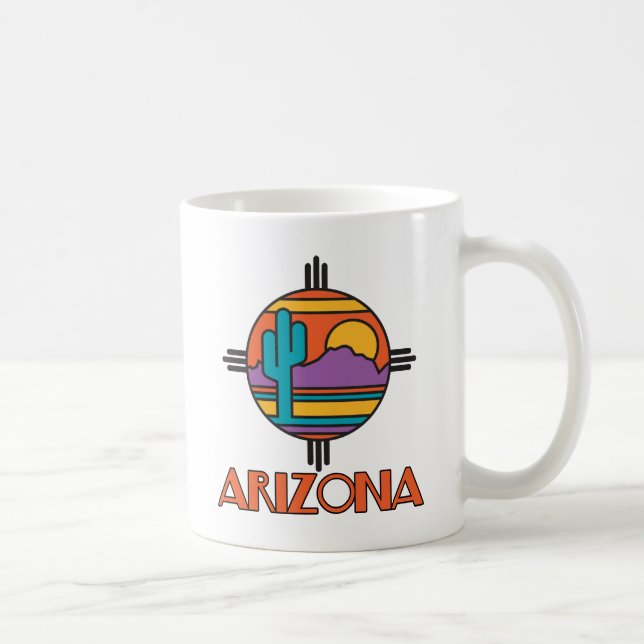Arizona Desert Mandala Coffee Mug (Right)