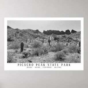 Arizona Desert Picacho Peak State Park Exploring Poster