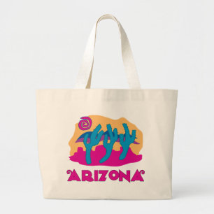 Arizona Desert Pink Large Tote Bag