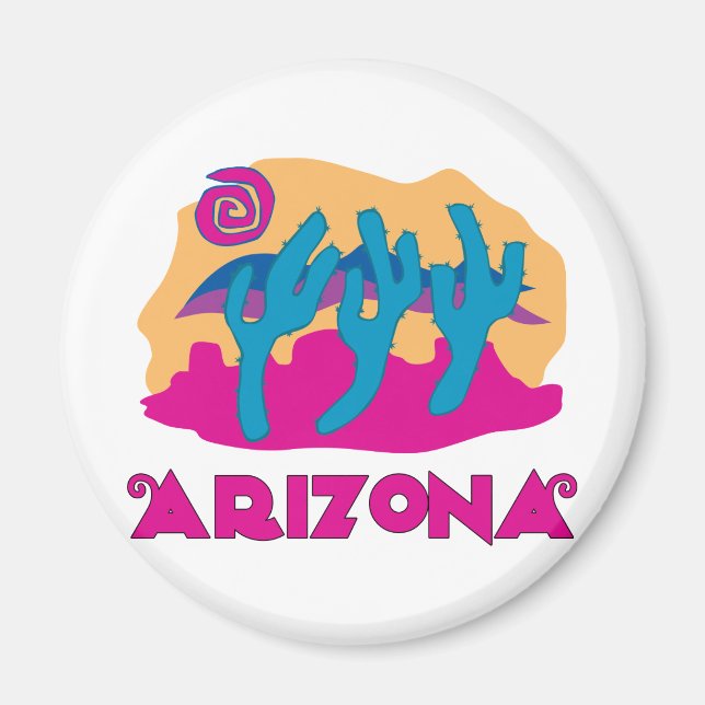 Arizona Desert Pink Magnet (Front)
