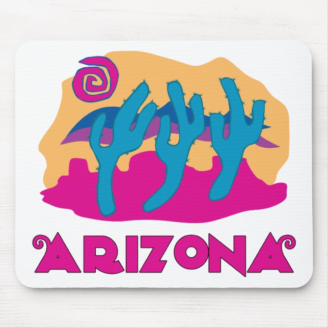 Arizona Desert Pink Mouse Pad (Front)