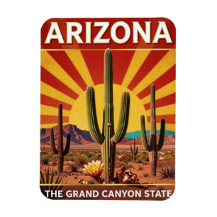 ARIZONA Desert Red Rock State Heritage Magnet