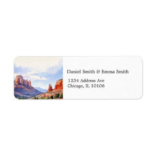Arizona Desert Return Address Cactus Label