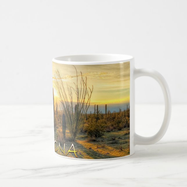 Arizona Desert Sunrise Coffee Mug (Right)