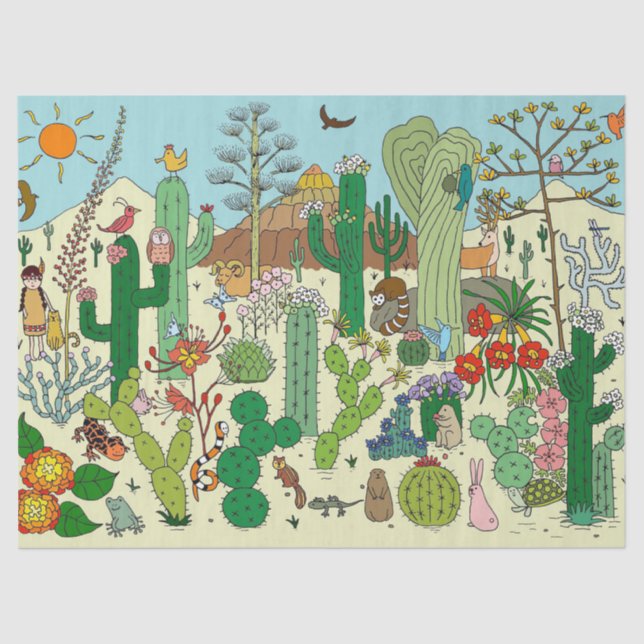 Arizona Desert Tissue Paper (Front)