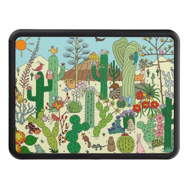 Arizona Desert Trailer Hitch Cover (Front)
