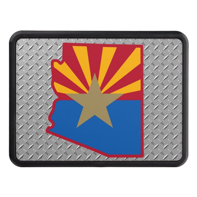 Arizona Diamond Plate Trailer Hitch Cover (Front)