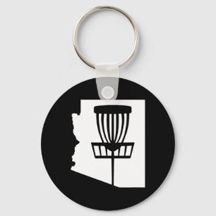 Arizona Disc Golf State With Sket Graphic  Keychain