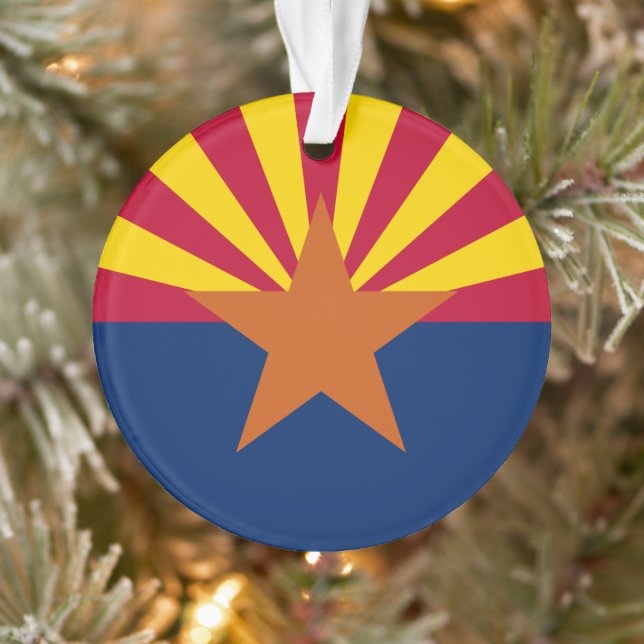 Arizona Drapeau : Réglage de Star Sun, État du cui (Arbre)