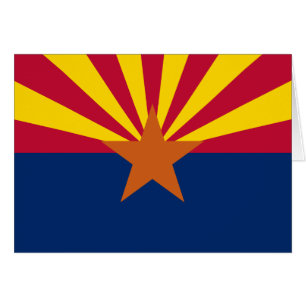 Arizona Drapeau : Réglage de Star Sun, État du cui