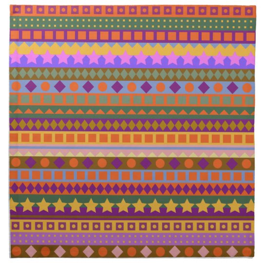 Arizona Dreams Aztec Desert Southwest Zigzag Napkin