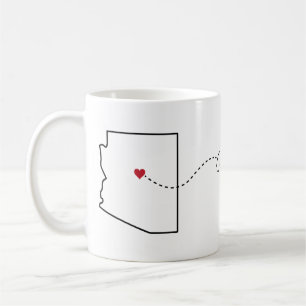 Arizona en Géorgie - Heart2Heart Coffee Mug