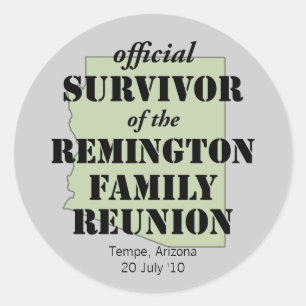 Arizona Family Reunion Survivor Sticker (green)