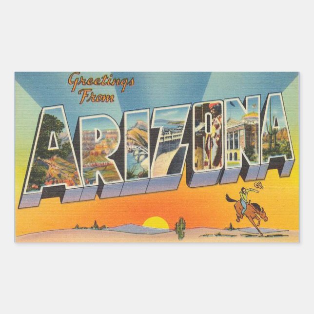 Arizona, Feuille de 4 autocollants Arizona (Devant)