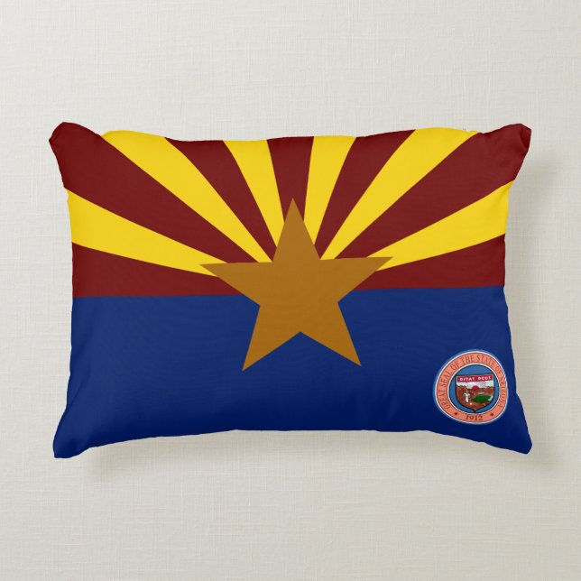 Arizona flag accent pillow (Front)