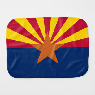 Arizona Flag, American The Copper State Burp Cloth