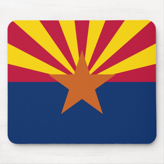 Arizona Flag, American The Copper State Mouse Pad (Front)